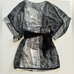 BCBGMaxAzria Lois Georgette Kimono Dress.